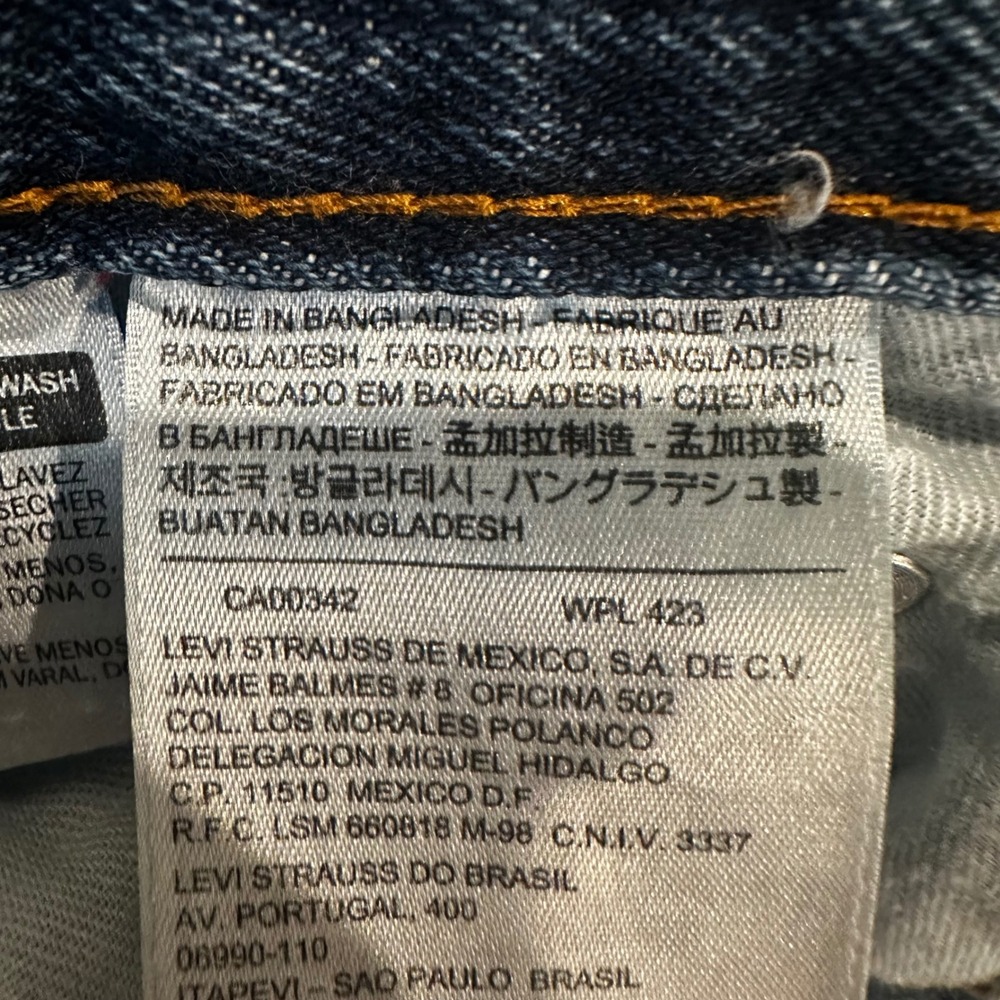 Levis 550 Relaxed Fit Tapered Leg Jeans Mens 42x29 Medium Wash Denim 00550-0216 - Picture 6 of 12